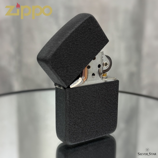 Zippo original upaljač 1941 REPLICA BLACK CRACKLE - Silver Star
