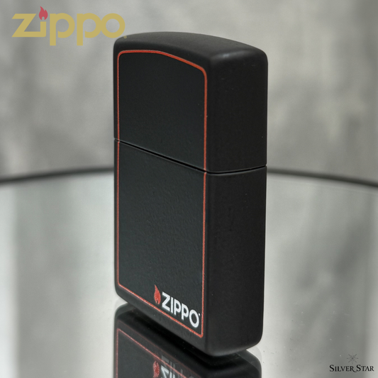Zippo original upaljač CLASSIC BLACK AND RED ZIPPO LOGO