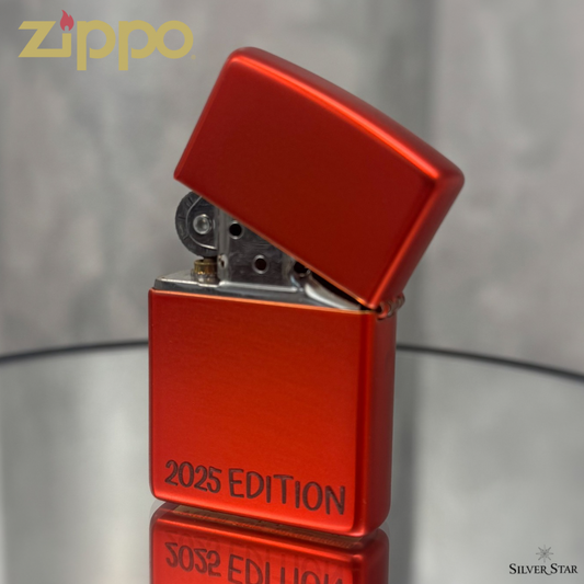 Zippo original upaljač METALIK CRVENI - Silver Star