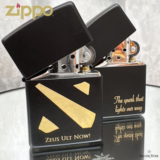Zippo original upaljač mat crni - Silver Star