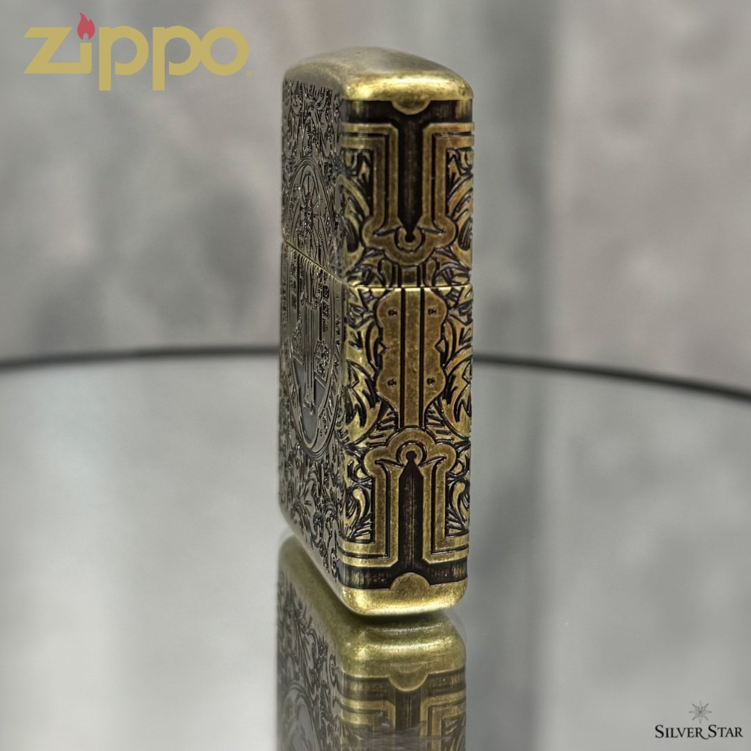 Zippo original upaljač SVETI BENEDIKT - Silver Star