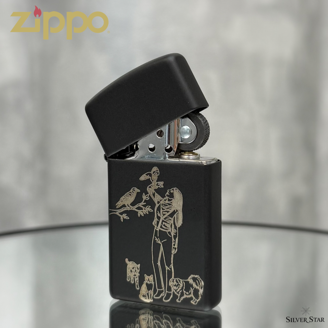 Zippo original upaljač mat crni SLIM