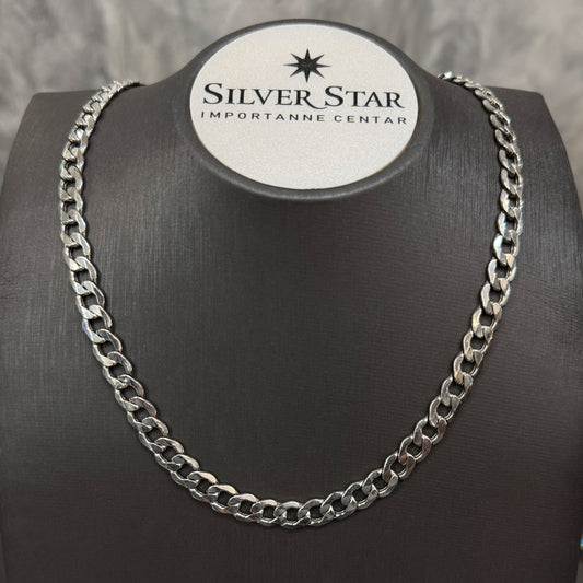 Srebrni lančić kubanski vez - Silver Star