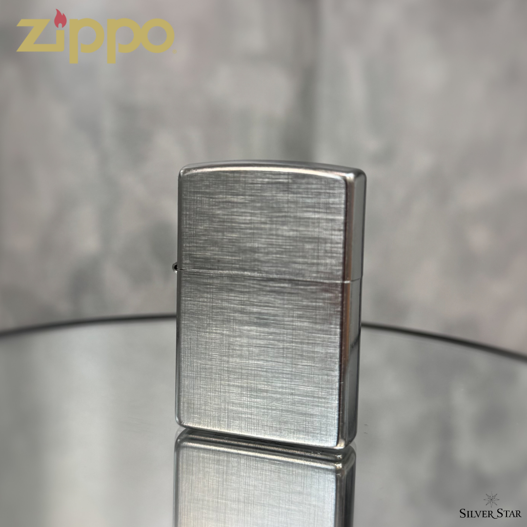 Zippo original upaljač LINEN WAWE SILVER - Silver Star
