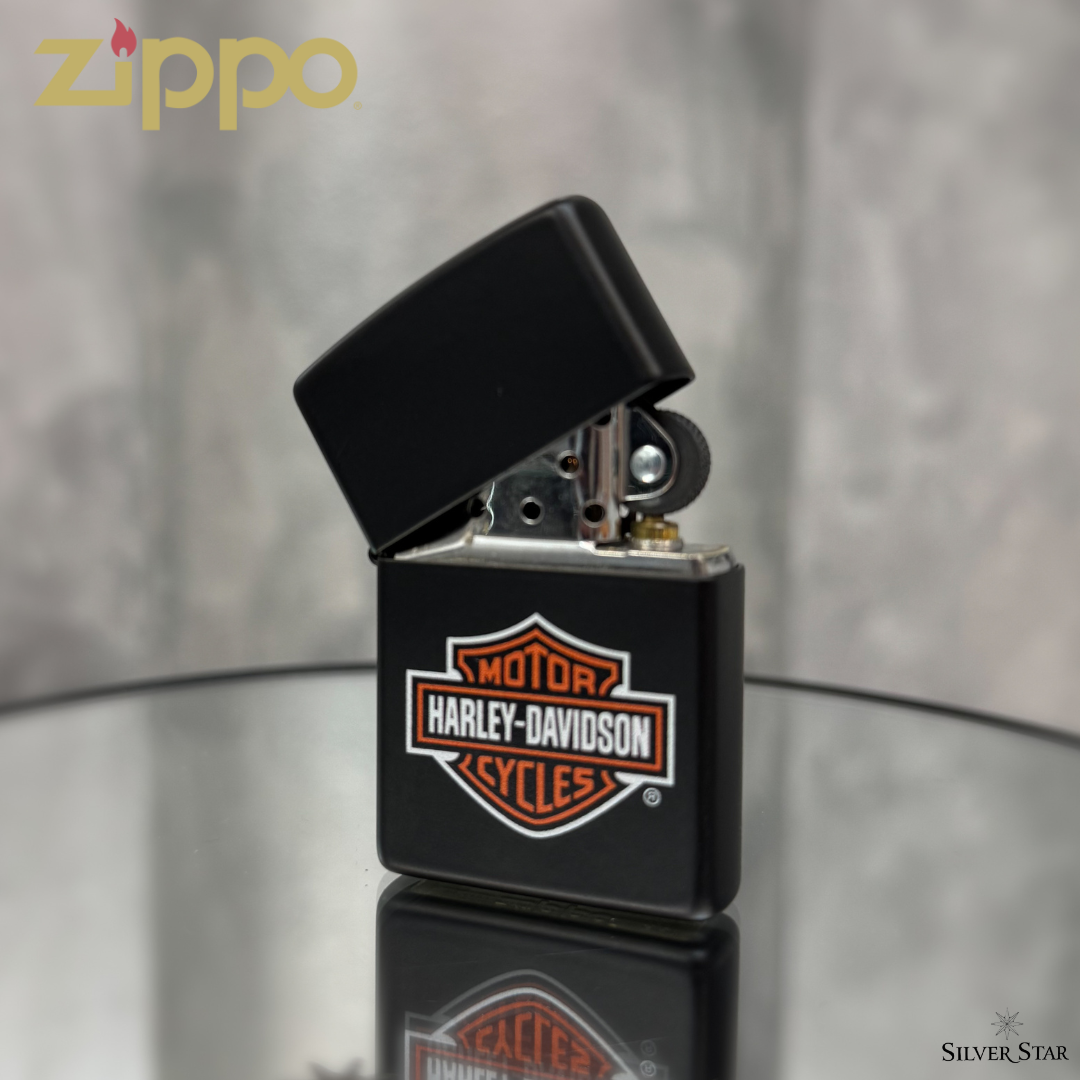 Zippo original upaljač HARLEY DAVIDSON crni - Silver Star