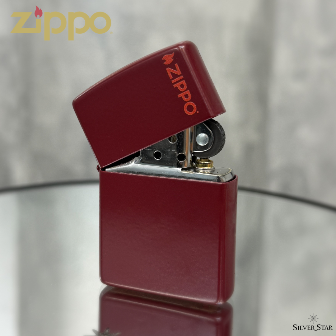 Zippo original upaljač MERLOT MATTE ZIPPO LOGO