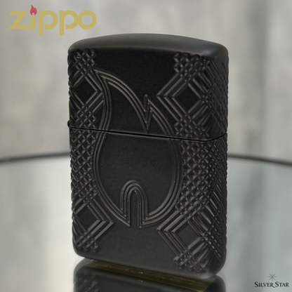 Zippo original upaljač FLAME DESIGN BLACK 360 ARMOR CASE