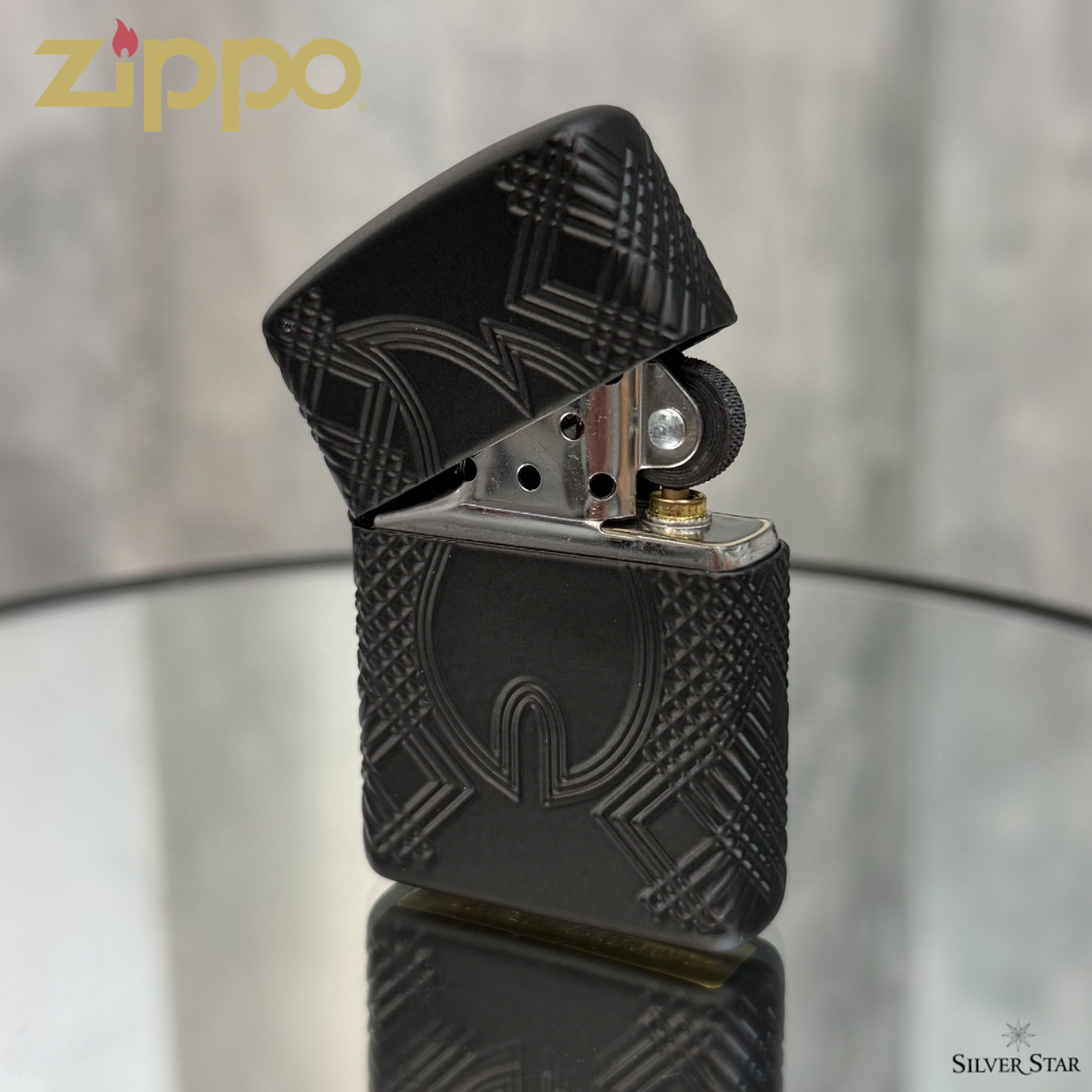 Zippo original upaljač FLAME DESIGN BLACK 360 ARMOR CASE