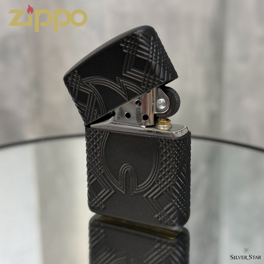 Zippo original upaljač FLAME DESIGN BLACK 360 ARMOR CASE