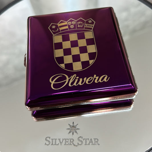 Tabakera SPECTRUM sa graviranjem po Vašoj želji - Silver Star