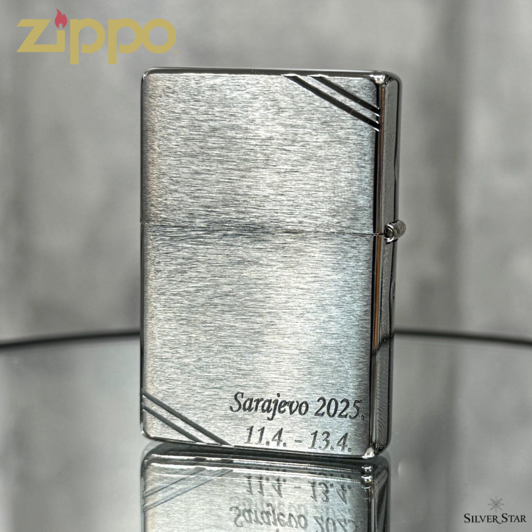 Zippo original upaljač VINTAGE LOOK matirani - Silver Star