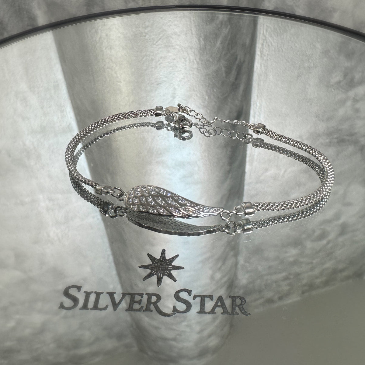 Srebrna narukvica CALZA anđeosko krilo - Silver Star
