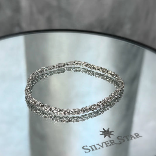 Srebrna narukvica kraljevski vez - Silver Star
