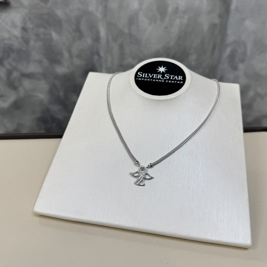 Srebrna ogrlica CALZA anđeo - Silver Star