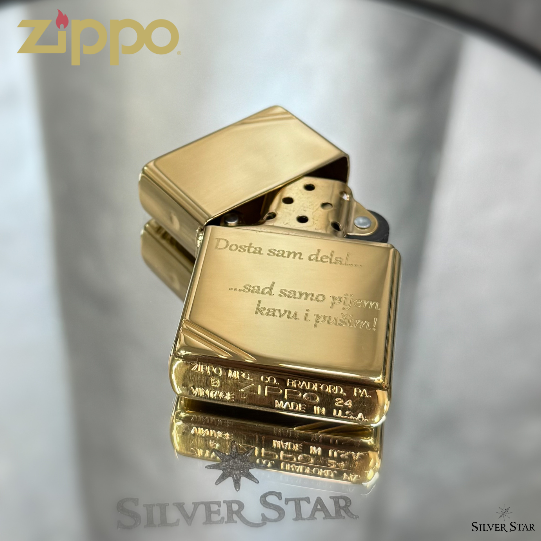 Zippo original upaljač VINTAGE LOOK - Silver Star