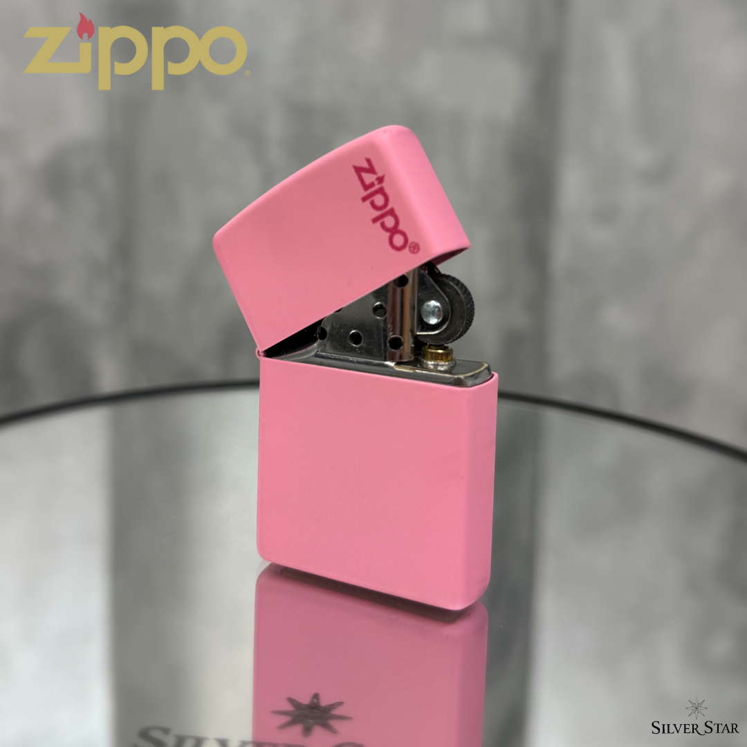 Zippo original upaljač Pink sa ZIPPO logom - Silver Star