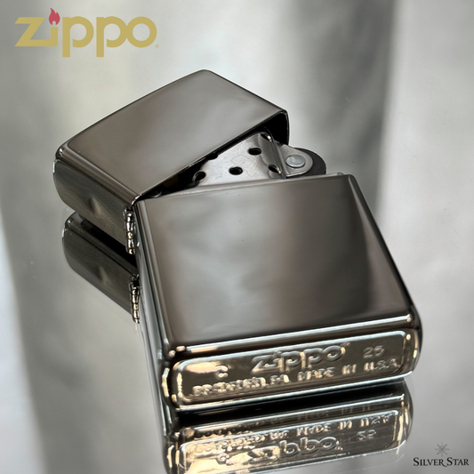 Zippo original upaljač BLACK ICE - Silver Star