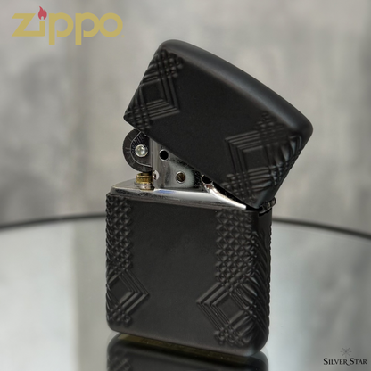 Zippo original upaljač FLAME DESIGN BLACK 360 ARMOR CASE