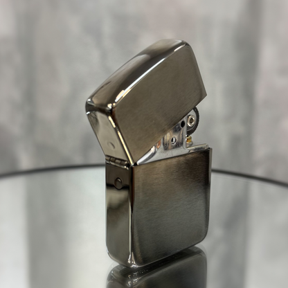 Zippo original upaljač 1941 REPLICA BLACK ICE - Silver Star