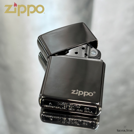 Zippo original upaljač BLACK ICE sa ZIPPO logom - Silver Star