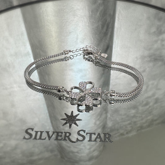 Srebrna narukvica CALZA djetelina - Silver Star