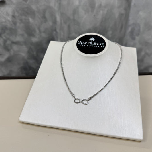 Srebrna ogrlica CALZA beskonačnost - Silver Star