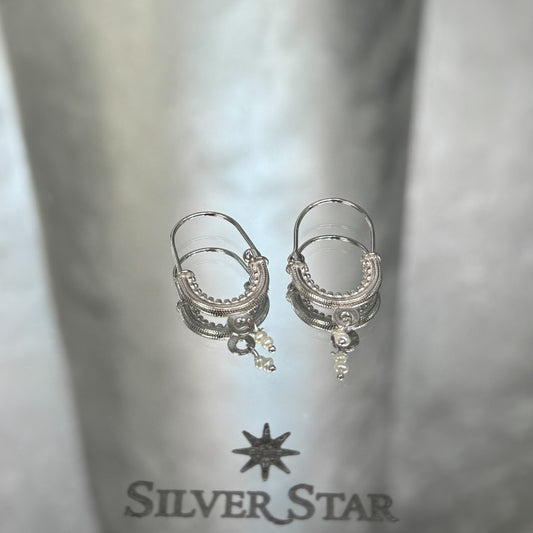 Srebrne konavoske naušnice 925 - Silver Star