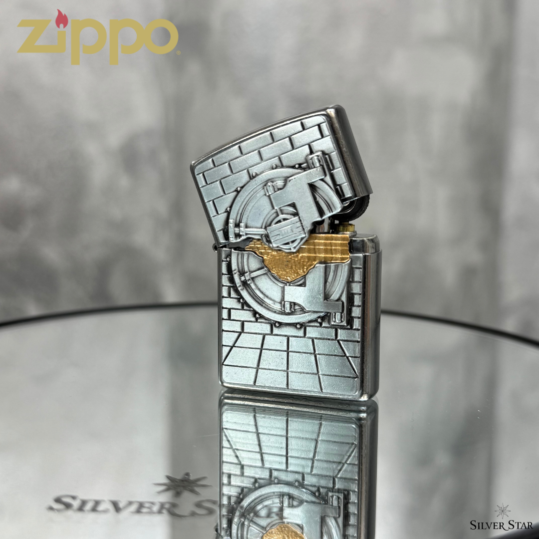 Zippo original upaljač SAFE W GOLD CASH SURPRISE - Silver Star
