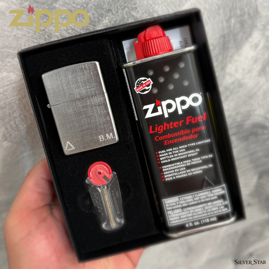 Zippo original upaljač LINEN WAWE SILVER