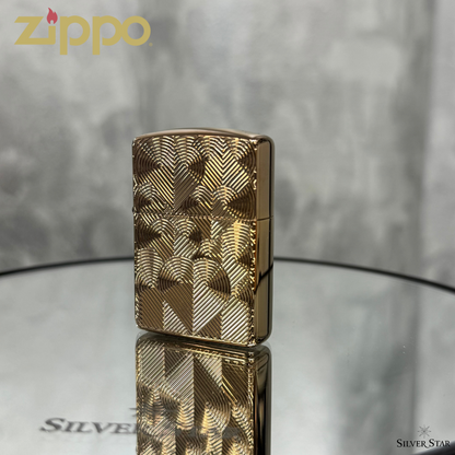 Zippo original upaljač HEART DESIGN ARMOUR CASE ROSE GOLD - Silver Star
