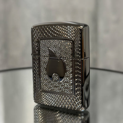 Zippo original upaljač FLAME Black Ice ARMOR