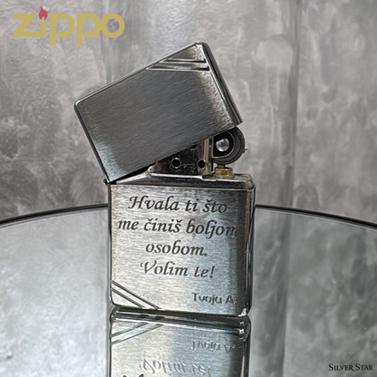 Zippo original upaljač VINTAGE LOOK matirani - Silver Star