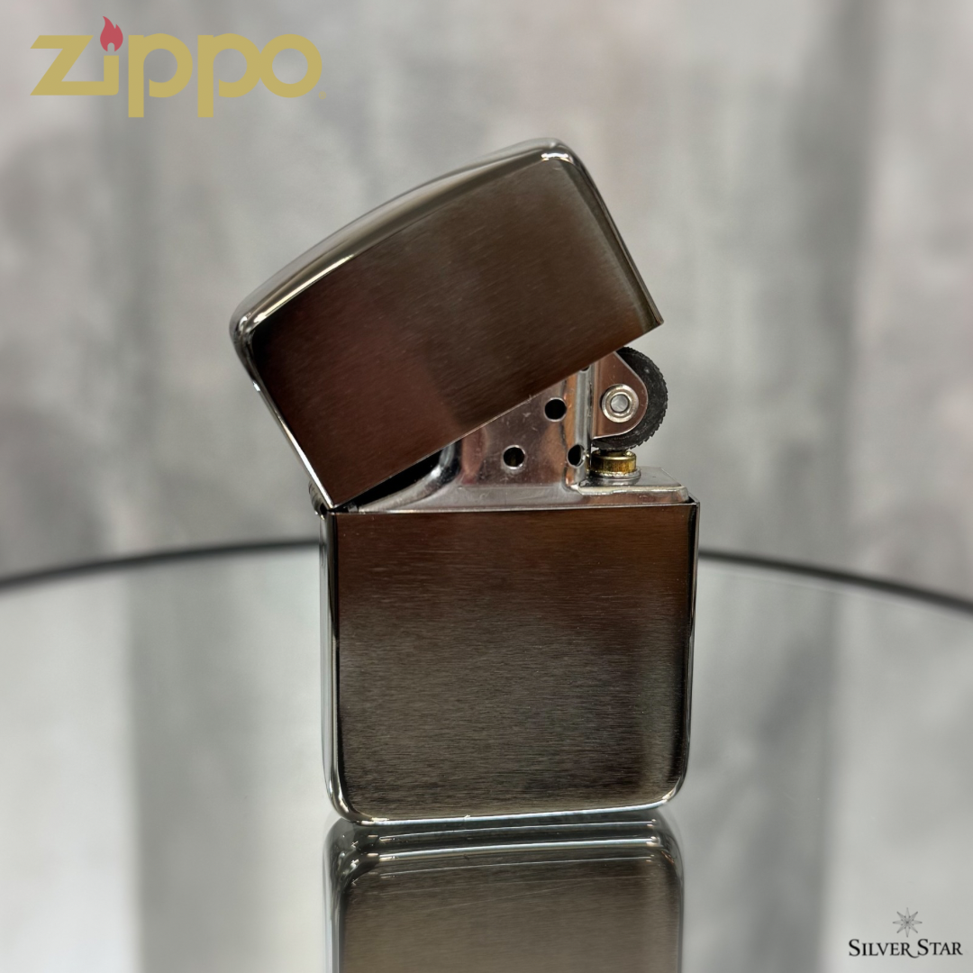 Zippo original upaljač 1941 REPLICA BLACK ICE - Silver Star