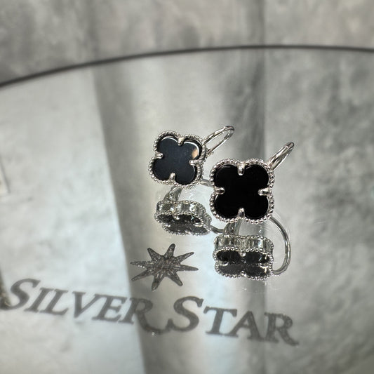 Srebrne naušnice CLOVER - Silver Star