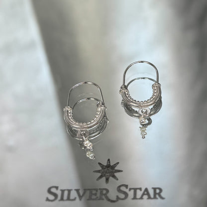 Srebrne konavoske naušnice 925 - Silver Star