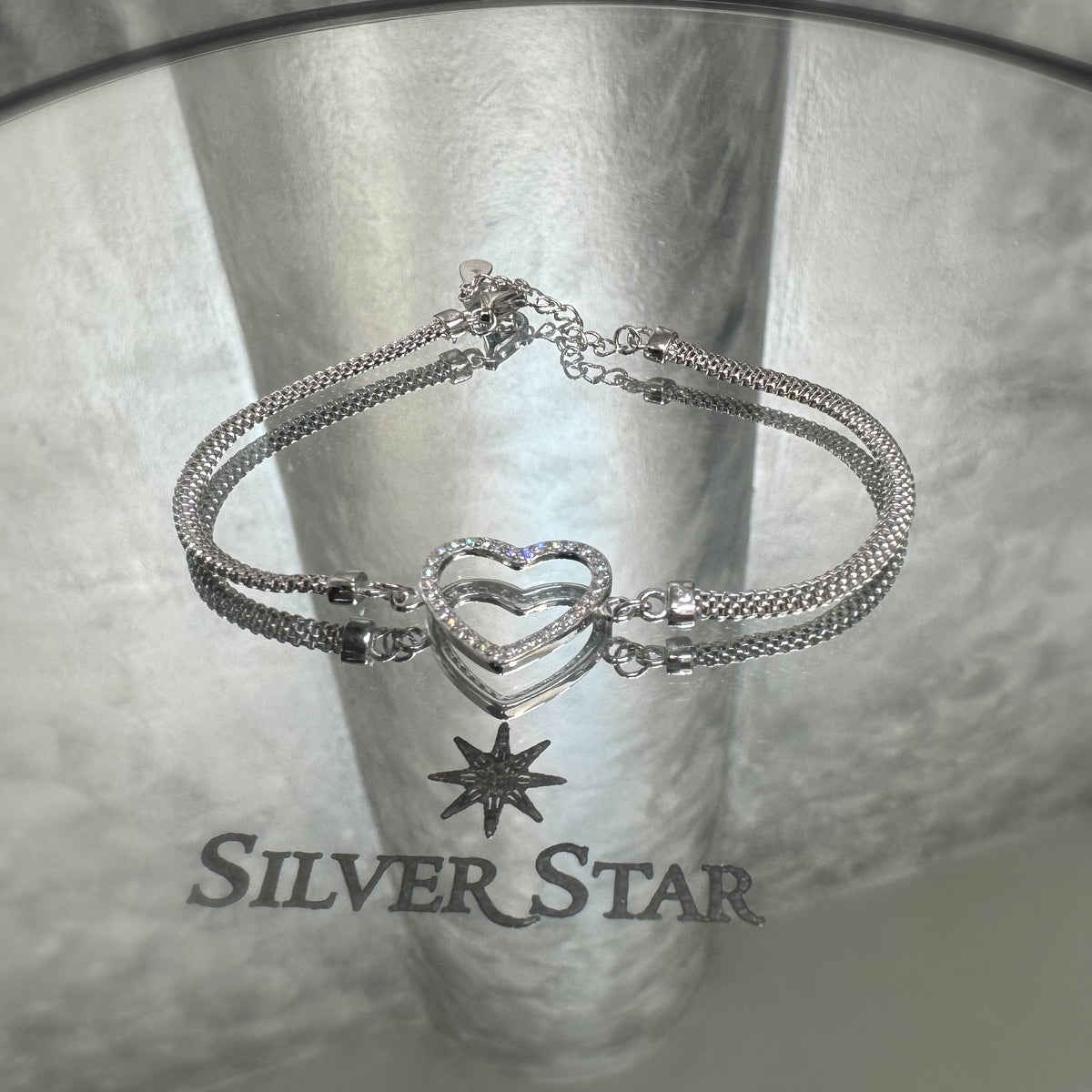 Srebrna narukvica CALZA srce - Silver Star