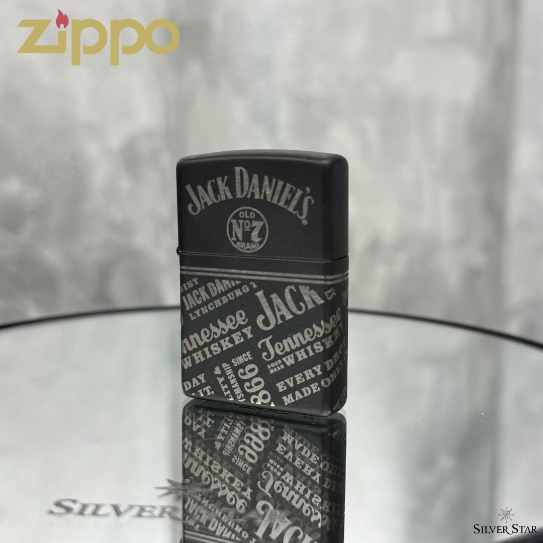 Zippo original upaljač 360 JACK DANIELS premium - Silver Star