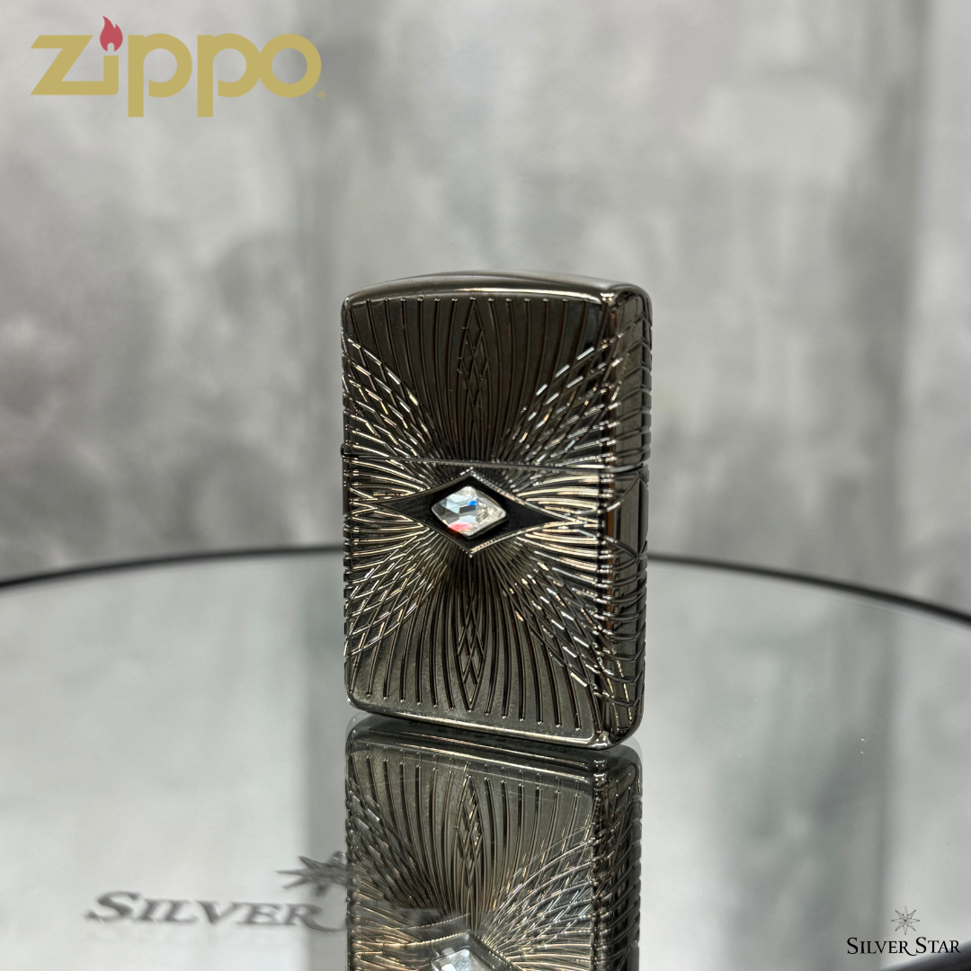Zippo original upaljač ARMOUR SWAROVSKI 360 ARMOUR CASE - Silver Star