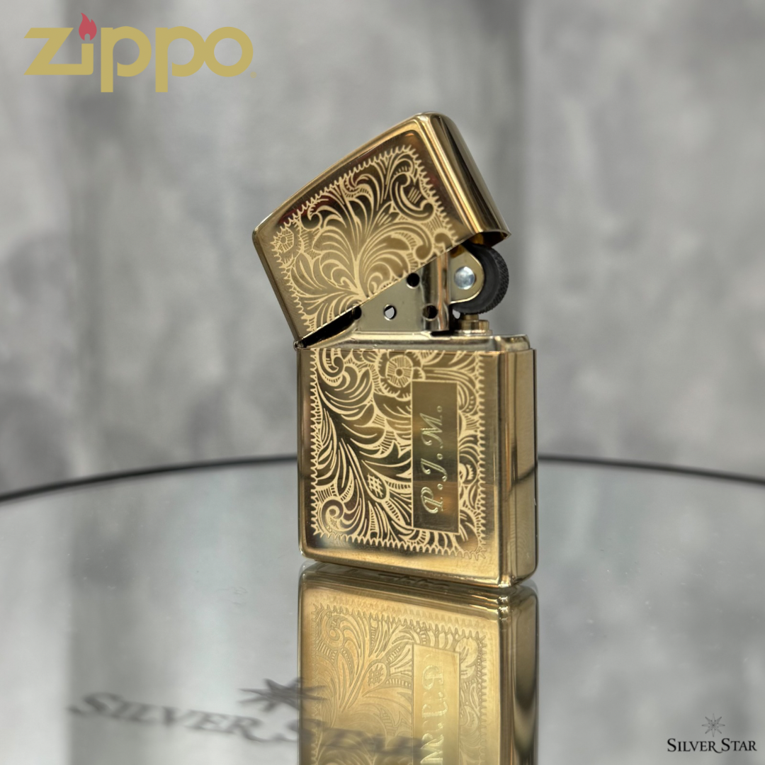 Zippo original upaljač zlatni venecijaner - Silver Star