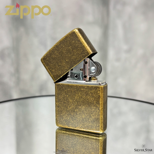 Zippo original upaljač ANTIQUE BRASS - Silver Star