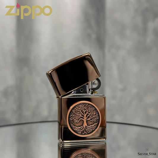 Zippo original upaljač DRVO ŽIVOTA premium - Silver Star