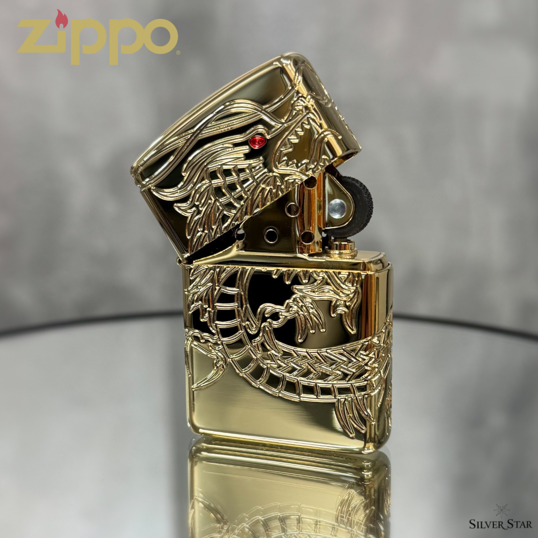 Zippo original upaljač ARMOUR 360 Luxury Edition DRAGON - Silver Star