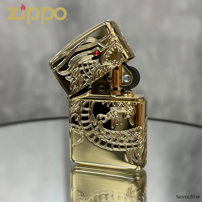 Zippo original upaljač ARMOUR 360 Luxury Edition DRAGON - Silver Star