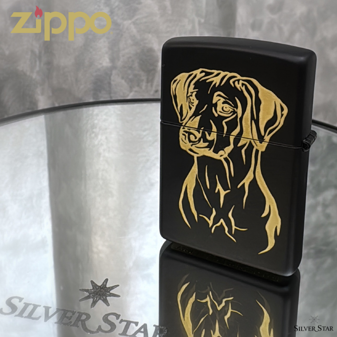Zippo original upaljač mat crni - Silver Star