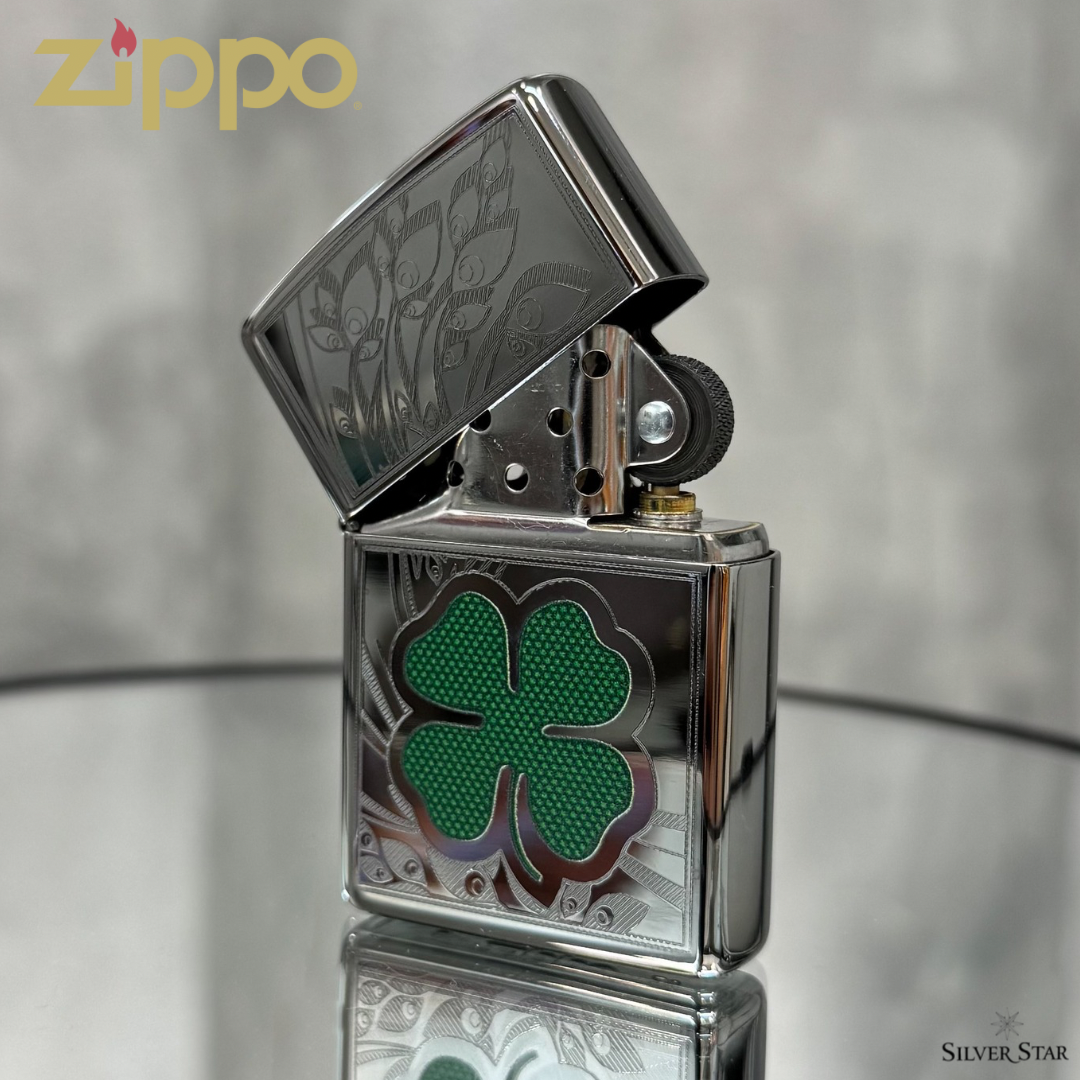 Zippo original upaljač CLOVER PREMIUM - Silver Star